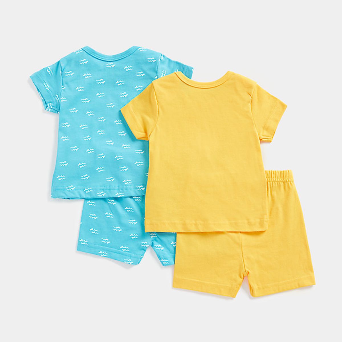 Mothercare Baby Boy Seaside Band Short Sleeve Pyjamas 2 Pack